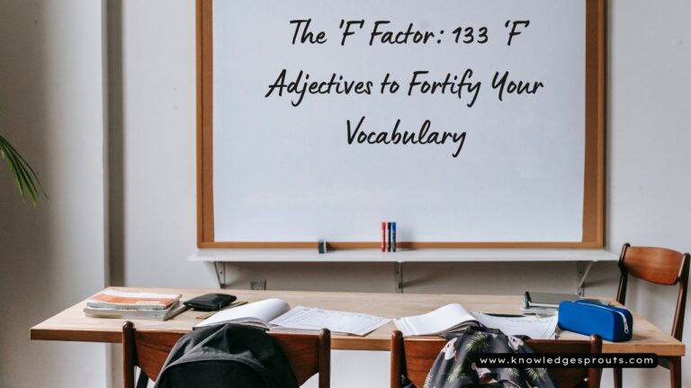 Adjectives for F