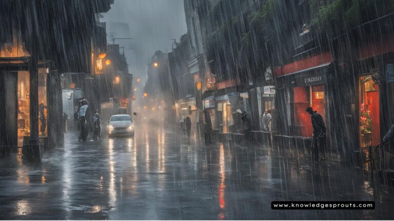 Similes for Rain