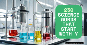 science words start with y