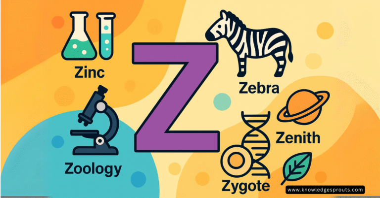 Words that start with letter z in science